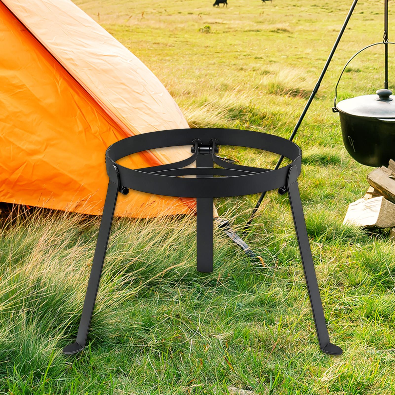 Camping Cooking Griddle - Foldable Cooking Campfire Tripod Iron Portable