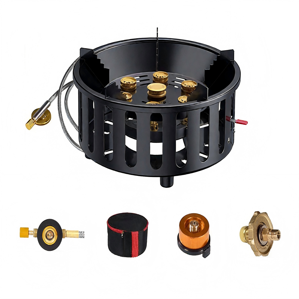 Camping Cooking Gazebo - High-Power 7-Core 21000W Portable Camping Stove