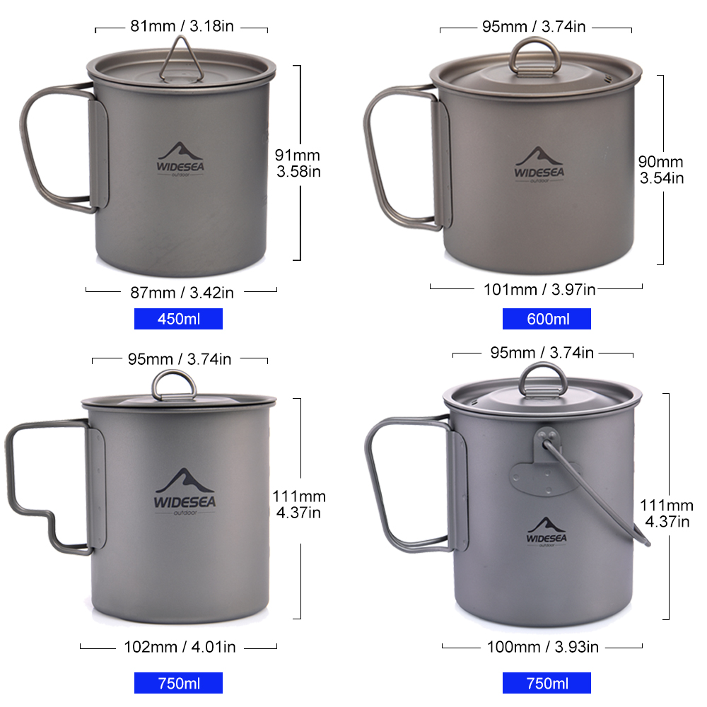 Widesea Camping Mug Titanium C - Camping Cooking Utensil Organizer 评论和价格