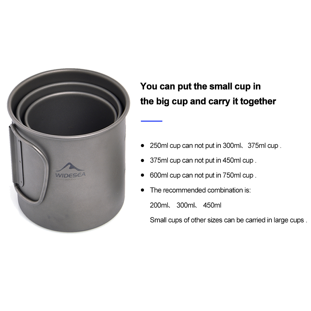 Widesea Camping Mug Titanium C - Camping Cooking Utensil Organizer 评论和价格