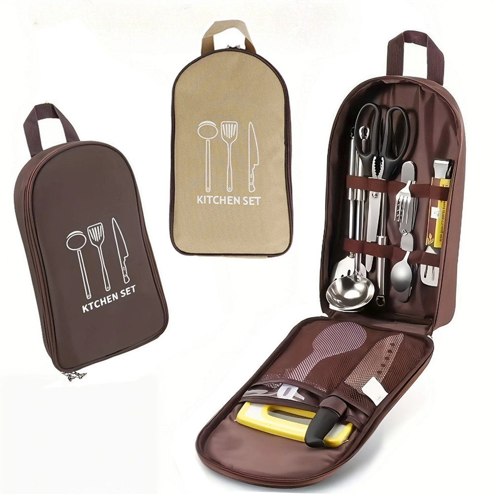Portable Outdoor Cook Bag Camp - Camping Cooking Utensil Organizer 评论和价格