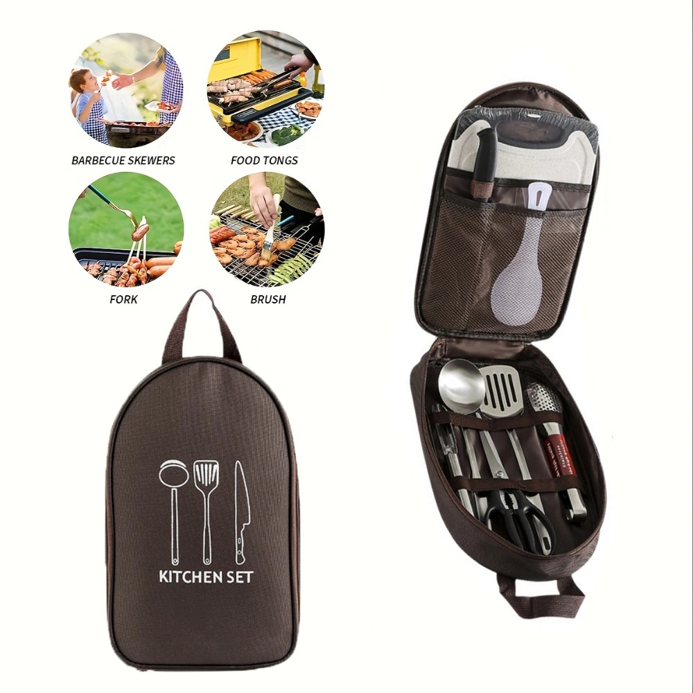 Portable Outdoor Cook Bag Camp - Camping Cooking Utensil Organizer 评论和价格