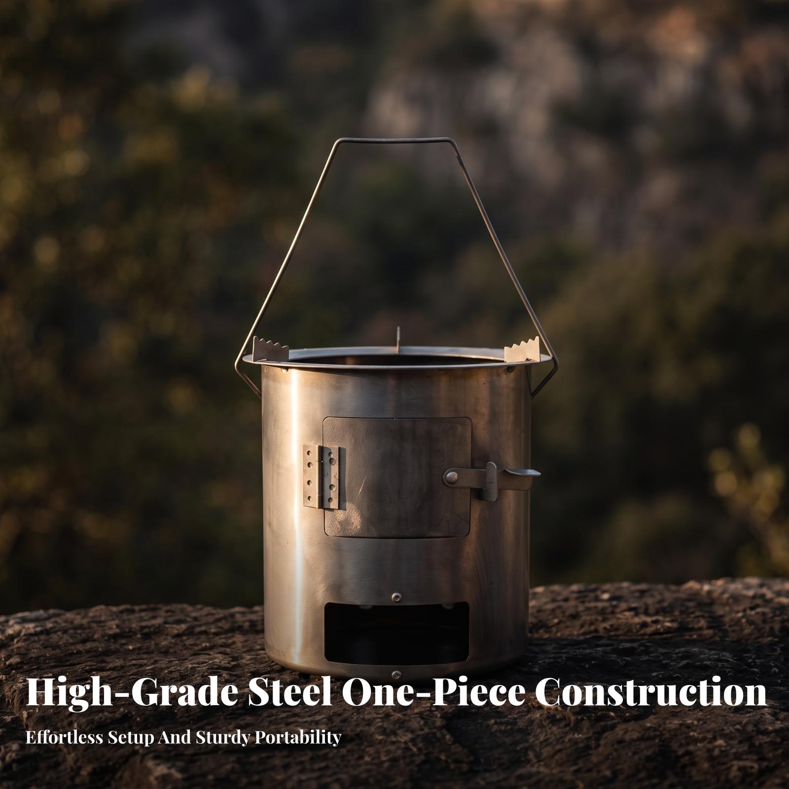 Economy Wood Stove for Outdoor - Camping Cooking Meals 评论和价格