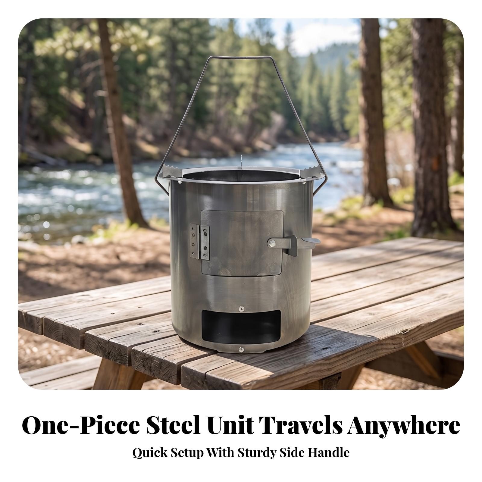 Economy Wood Stove for Outdoor - Camping Cooking Meals 评论和价格