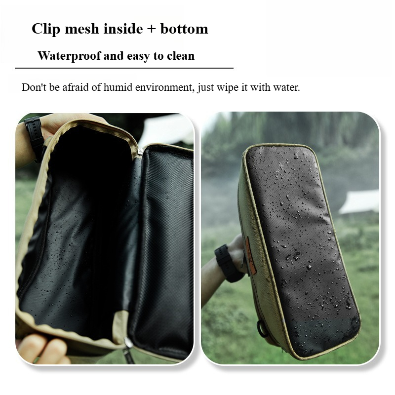 Khaki Outdoor Camping Storage  - Camping Cooking Utensil Organizer 评论和价格