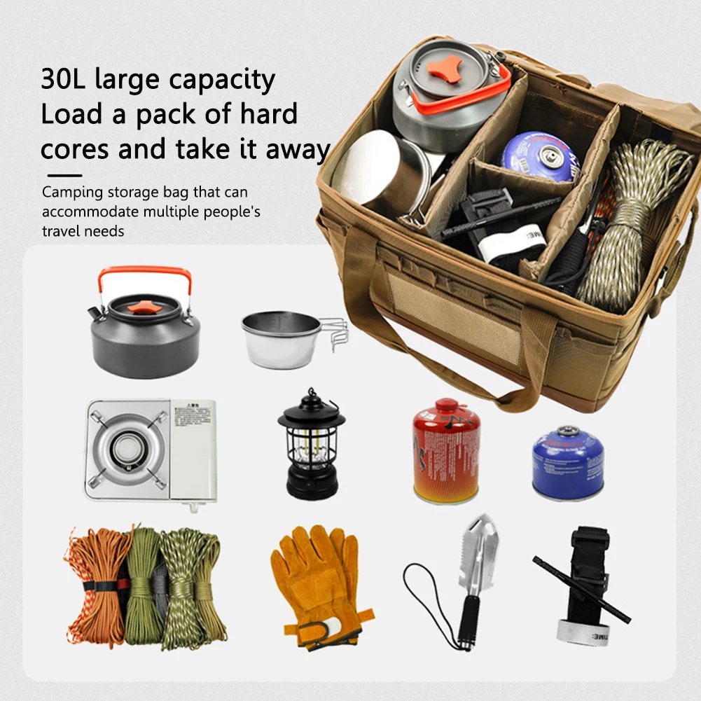 30L Camping Storage Case Campi - Camping Cooking Utensil Organizer 评论和价格