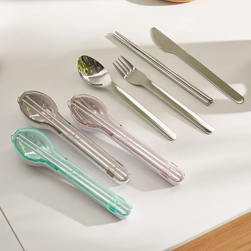 Portable Cutlery Set with Stor - Camping Cooking Knives 评论和价格