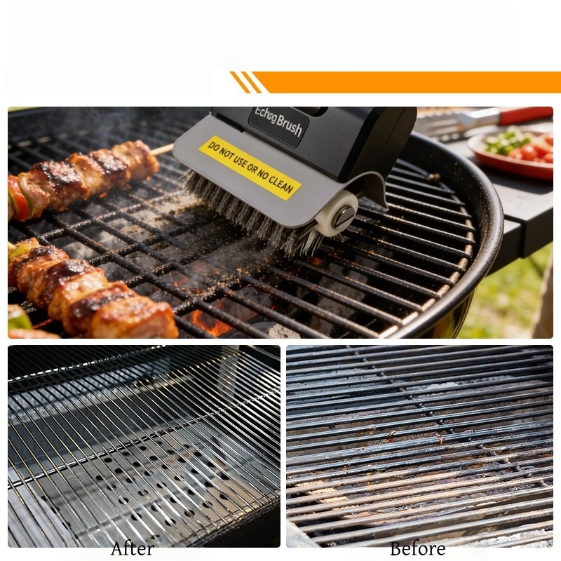 JUSTINLAU Electric Grill Brush - Camping Cooking Griddle 评论和价格