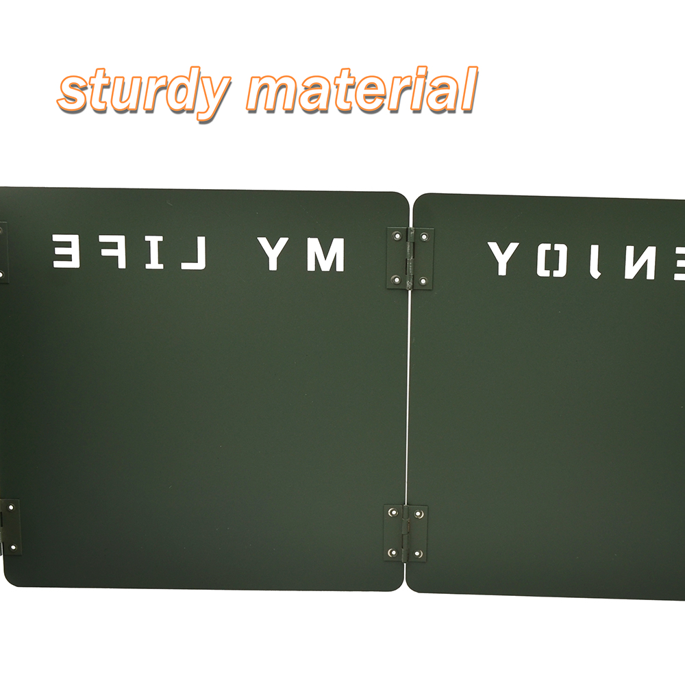 4-Section Folding Gas Stove Wi - Camping Cooking Windscreen 评论和价格