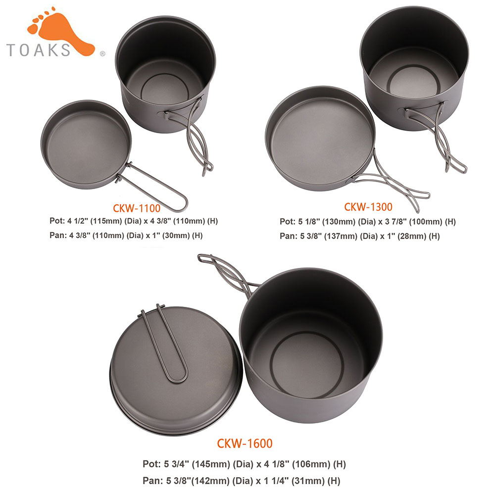 TOAKS Cookware Set Ultralight  - Camping Cooking Basket 评论和价格