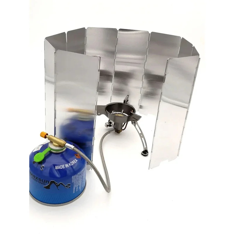 8/10Pcs Tablet‑Type Gas Stove, - Camping Cooking Windscreen 评论和价格