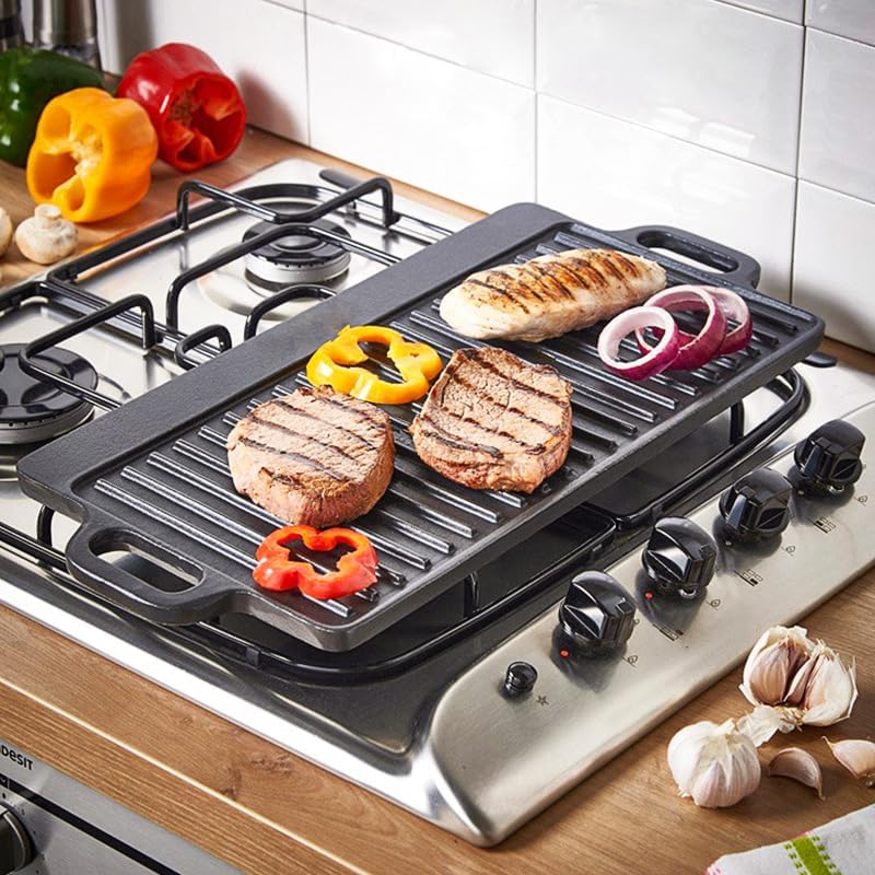 Uncoated Cast Iron Grill Plate - Camping Cooking Range 评论和价格