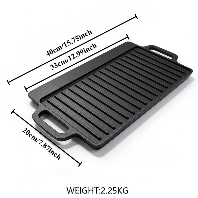 Uncoated Cast Iron Grill Plate - Camping Cooking Range 评论和价格