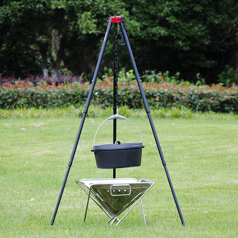 Outdoor Large Bonfire Tripod P - Camping Cooking Pot Large 评论和价格