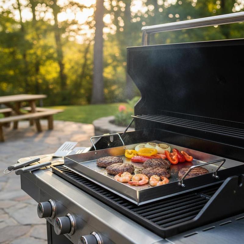 Universal Flat Top Griddle 18x - Camping Cooking Griddle 评论和价格
