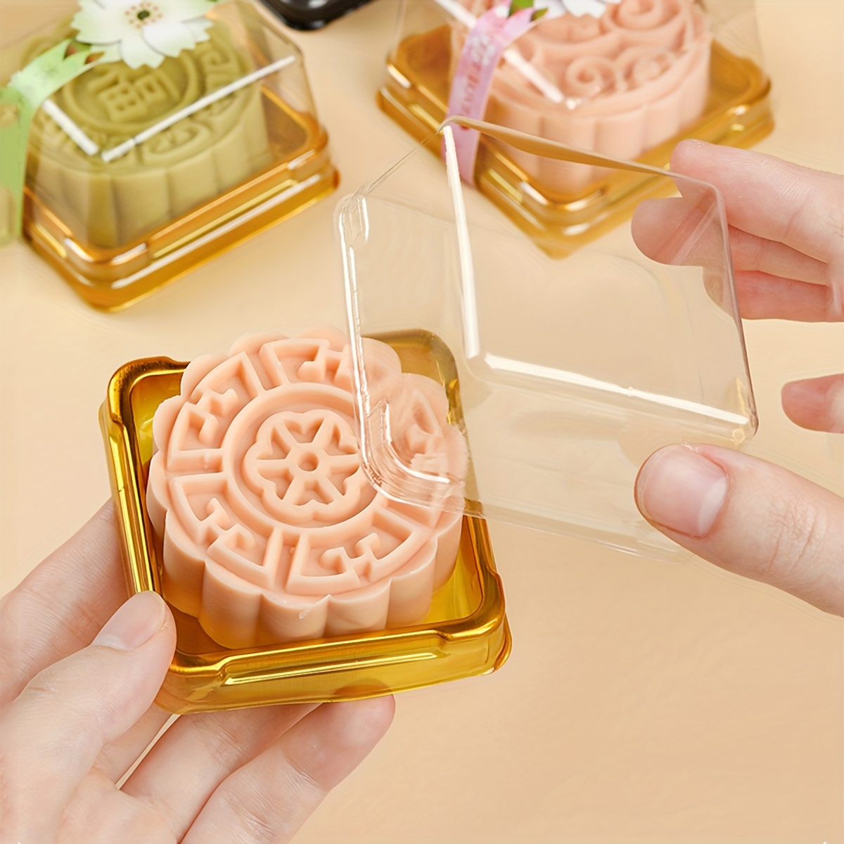 50pcs Clear Plastic Mini Cake  - Camping Cooking Meals 评论和价格