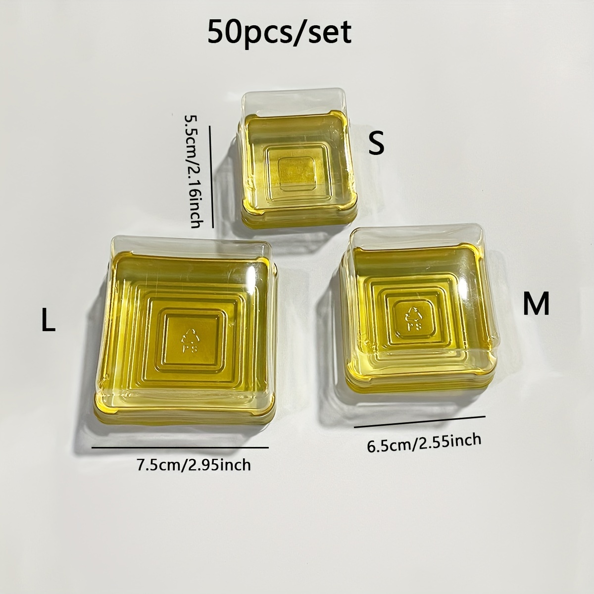 50pcs Clear Plastic Mini Cake  - Camping Cooking Meals 评论和价格