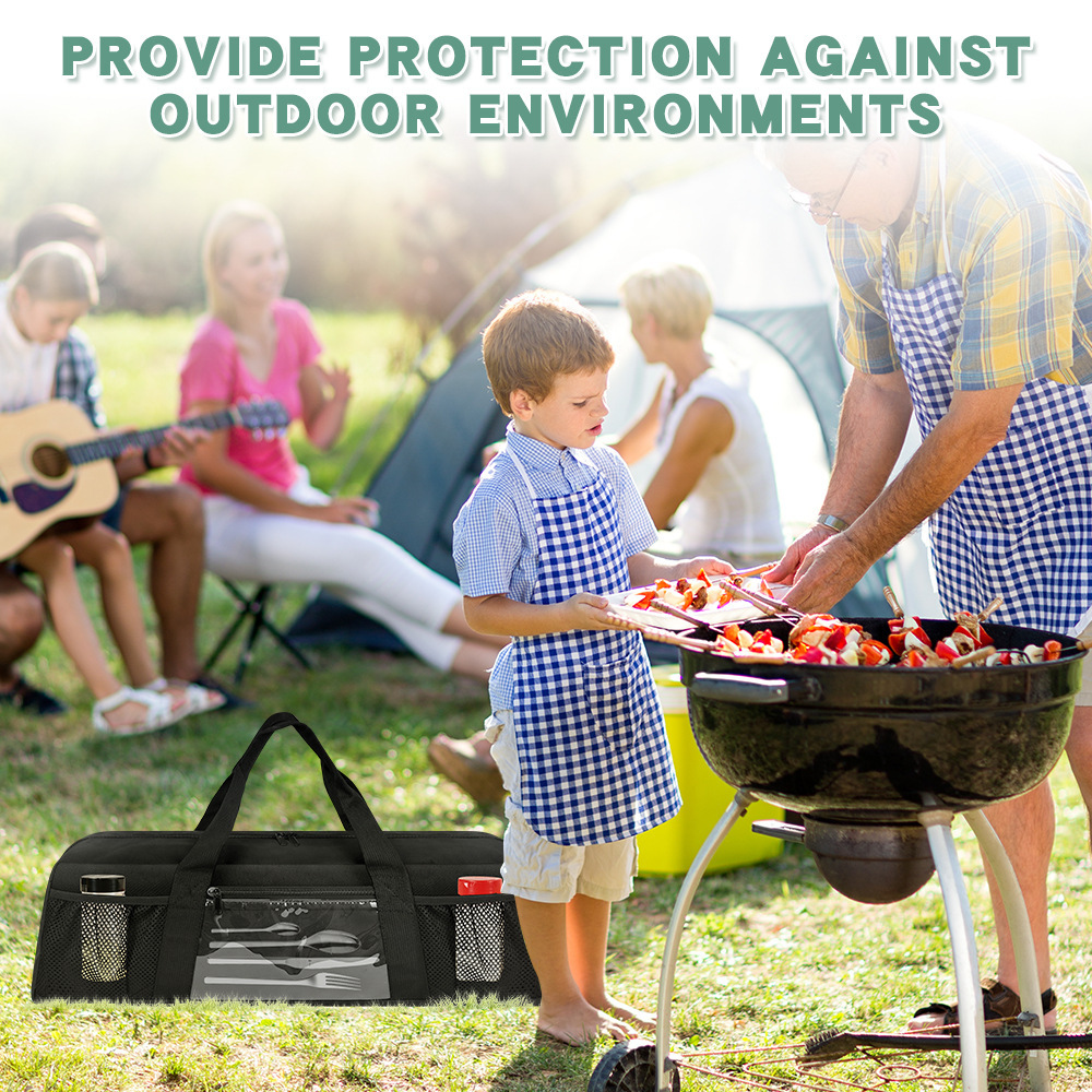 Durable Barbecue Utensils Stor - Camping Cooking Utensil Organizer 评论和价格