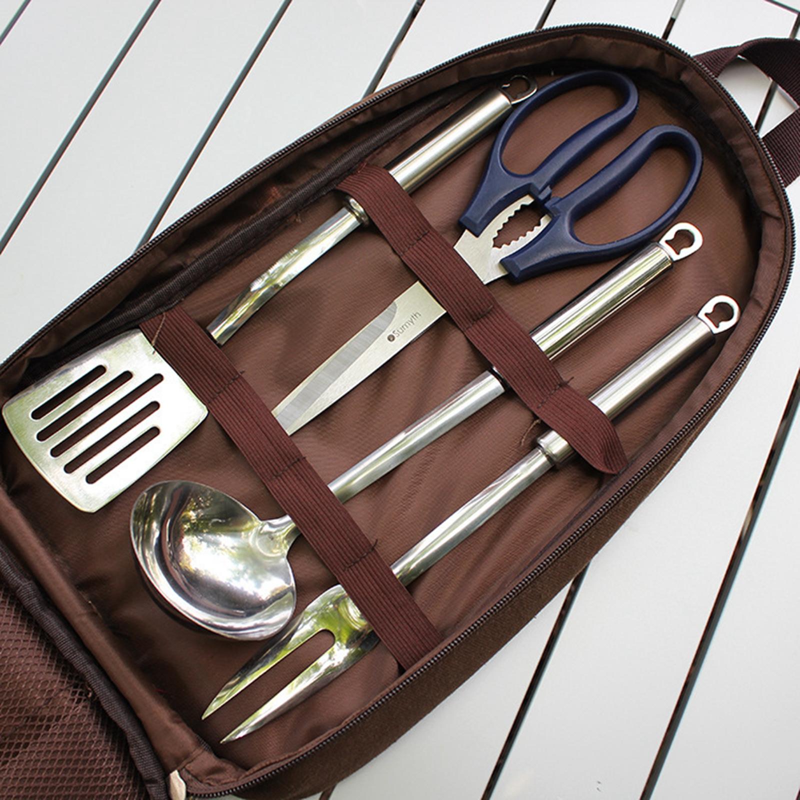 7pcs Camping Kitchen Utensil S - Camping Cooking Utensil Organizer 评论和价格