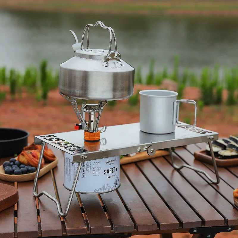 Outdoor Portable Mini Tea Tabl - Camping Cooking Griddle 评论和价格