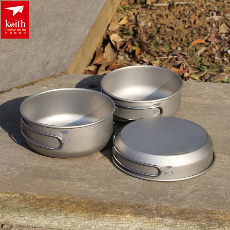 Keith 3PCS Titanium Cookware P - Camping Cooking Griddle 评论和价格