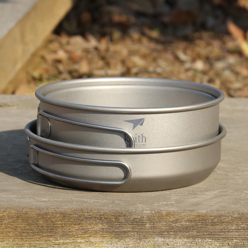 Keith 3PCS Titanium Cookware P - Camping Cooking Griddle 评论和价格