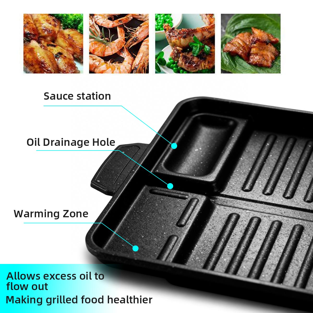 Korean Grill Meat Plate Alumin - Camping Cooking Range 评论和价格