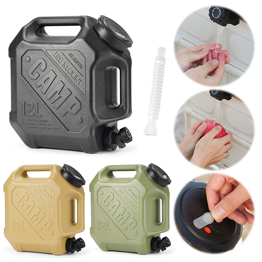 12L Camping Water Jug with Spi - Camping Cooking Pot Large 评论和价格
