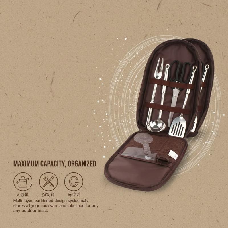 Outdoor Cooking Bag Camping St - Camping Cooking Utensil Organizer 评论和价格