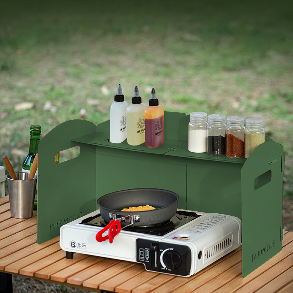Foldable Gas Stove Windproof S - Camping Cooking Windscreen 评论和价格