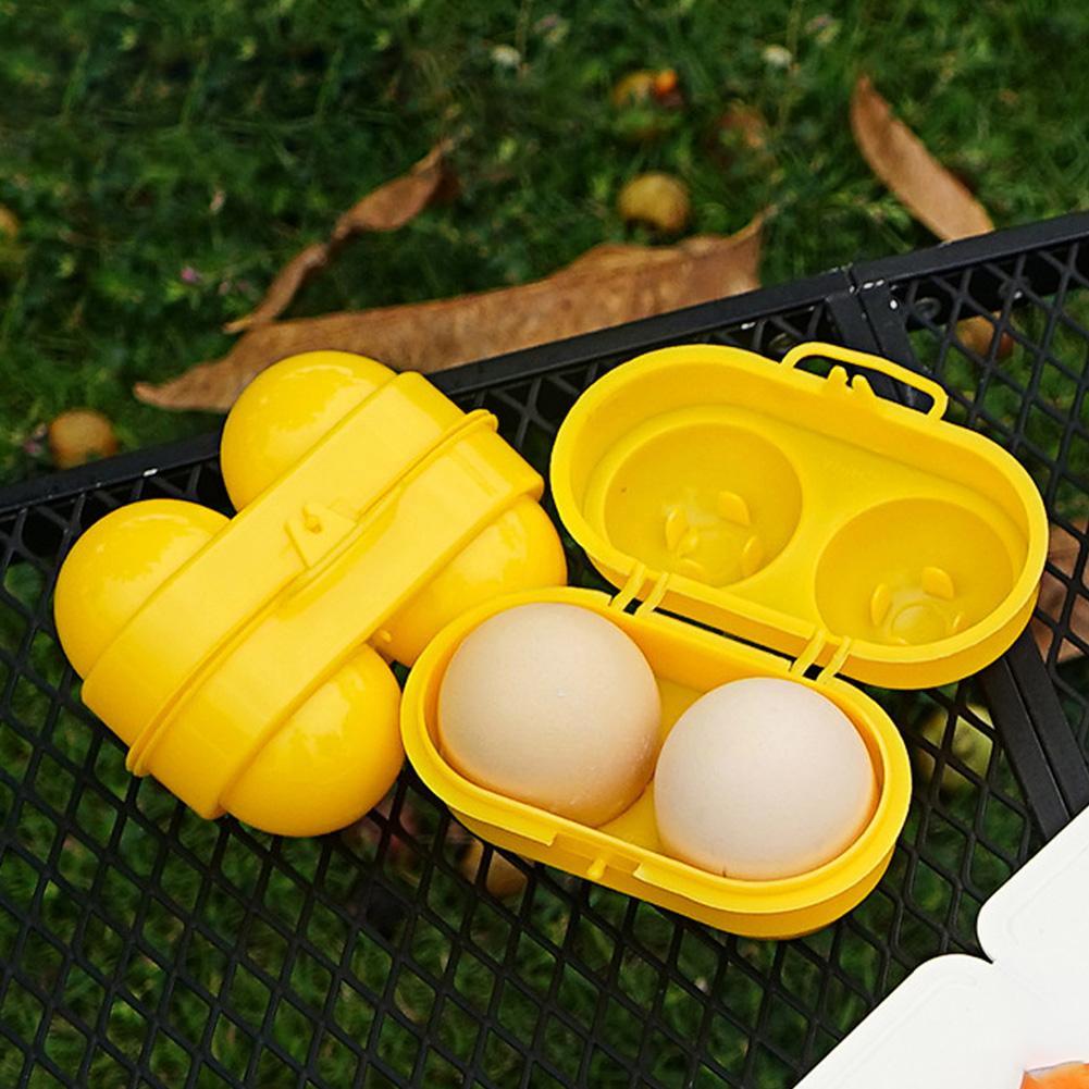 2 Grid Egg Storage Box Contain - Camping Cooking Range 评论和价格