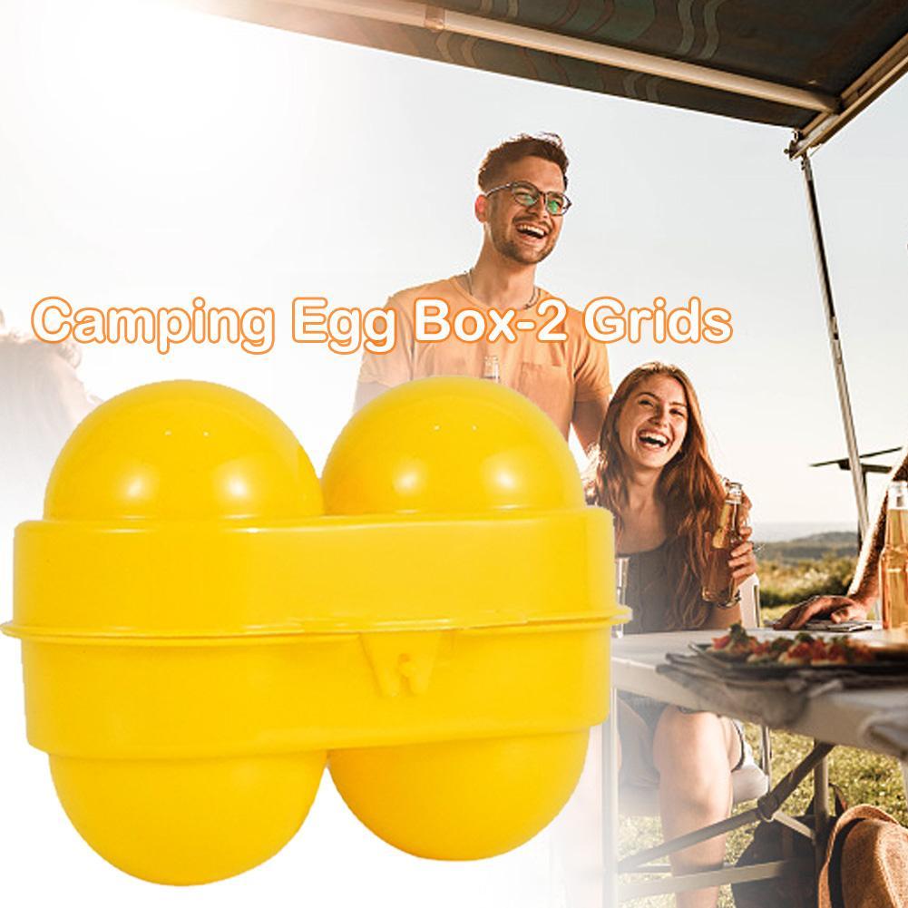 2 Grid Egg Storage Box Contain - Camping Cooking Range 评论和价格