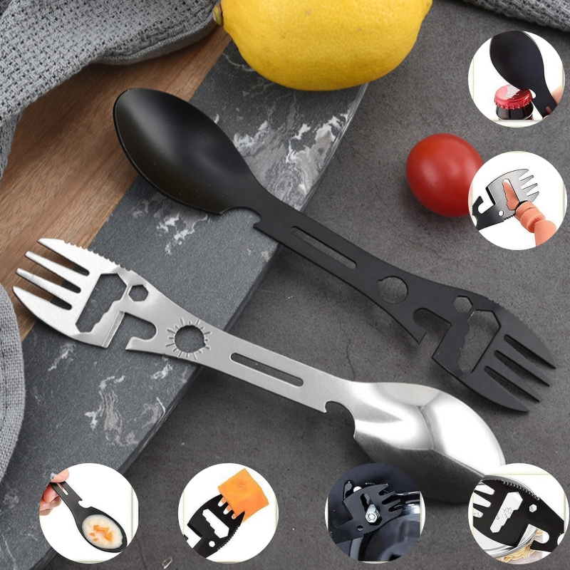 Portable Stainless Steel Fork  - Camping Cooking Set Lightweight 评论和价格