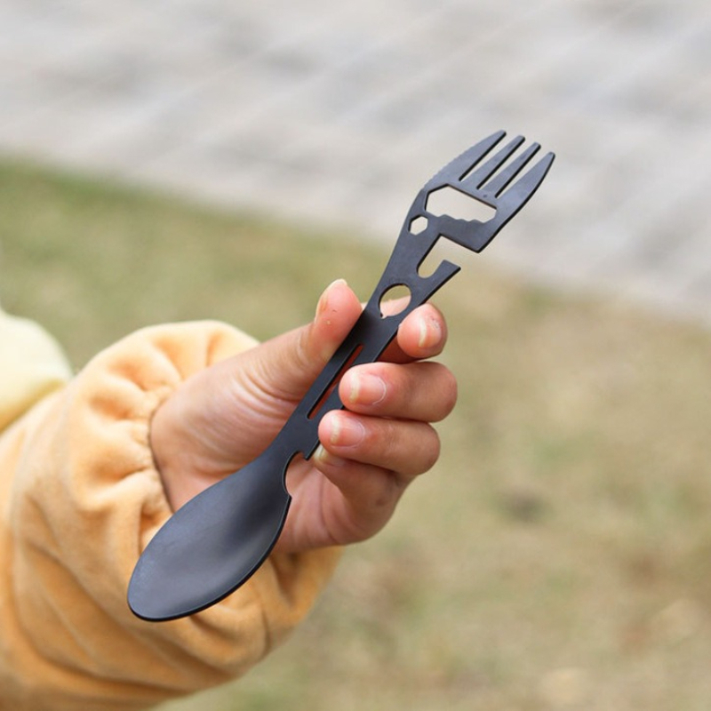 Portable Stainless Steel Fork  - Camping Cooking Set Lightweight 评论和价格