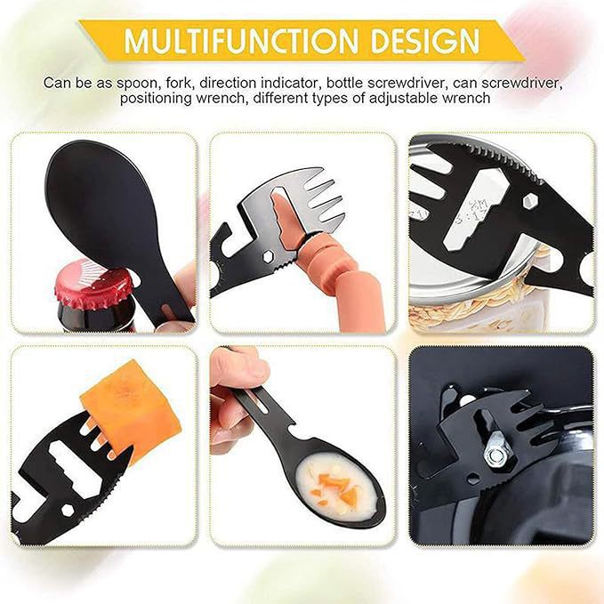 Portable Stainless Steel Fork  - Camping Cooking Set Lightweight 评论和价格