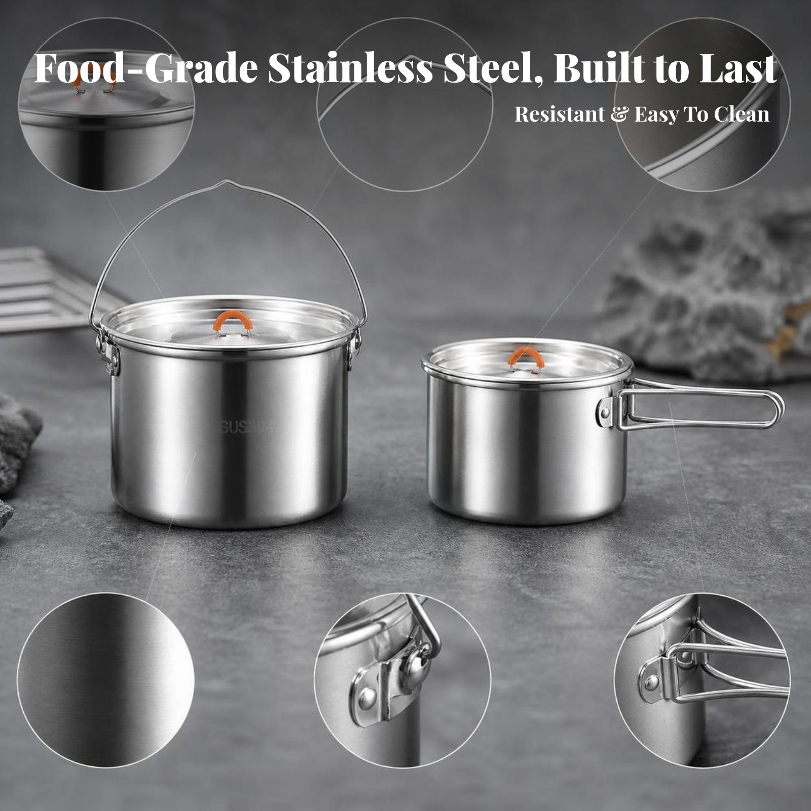 Outdoor Cooking Kettle 304 Sta - Camping Cooking Meals 评论和价格