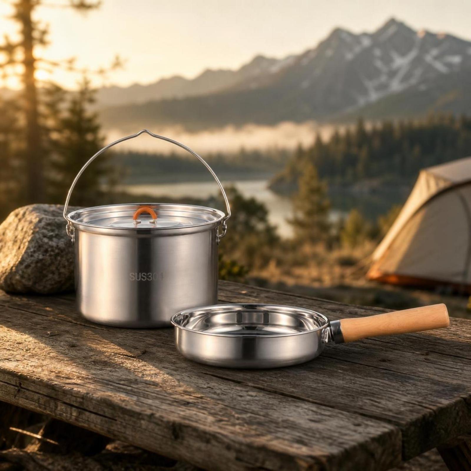 Outdoor Cooking Kettle 304 Sta - Camping Cooking Meals 评论和价格