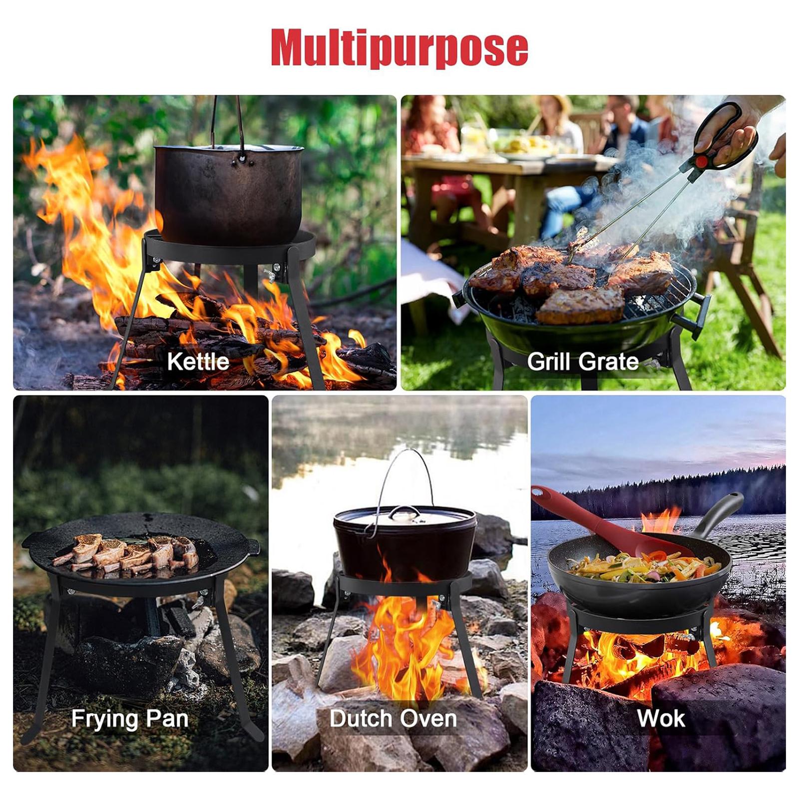 Foldable Cooking Campfire Trip - Camping Cooking Griddle 评论和价格