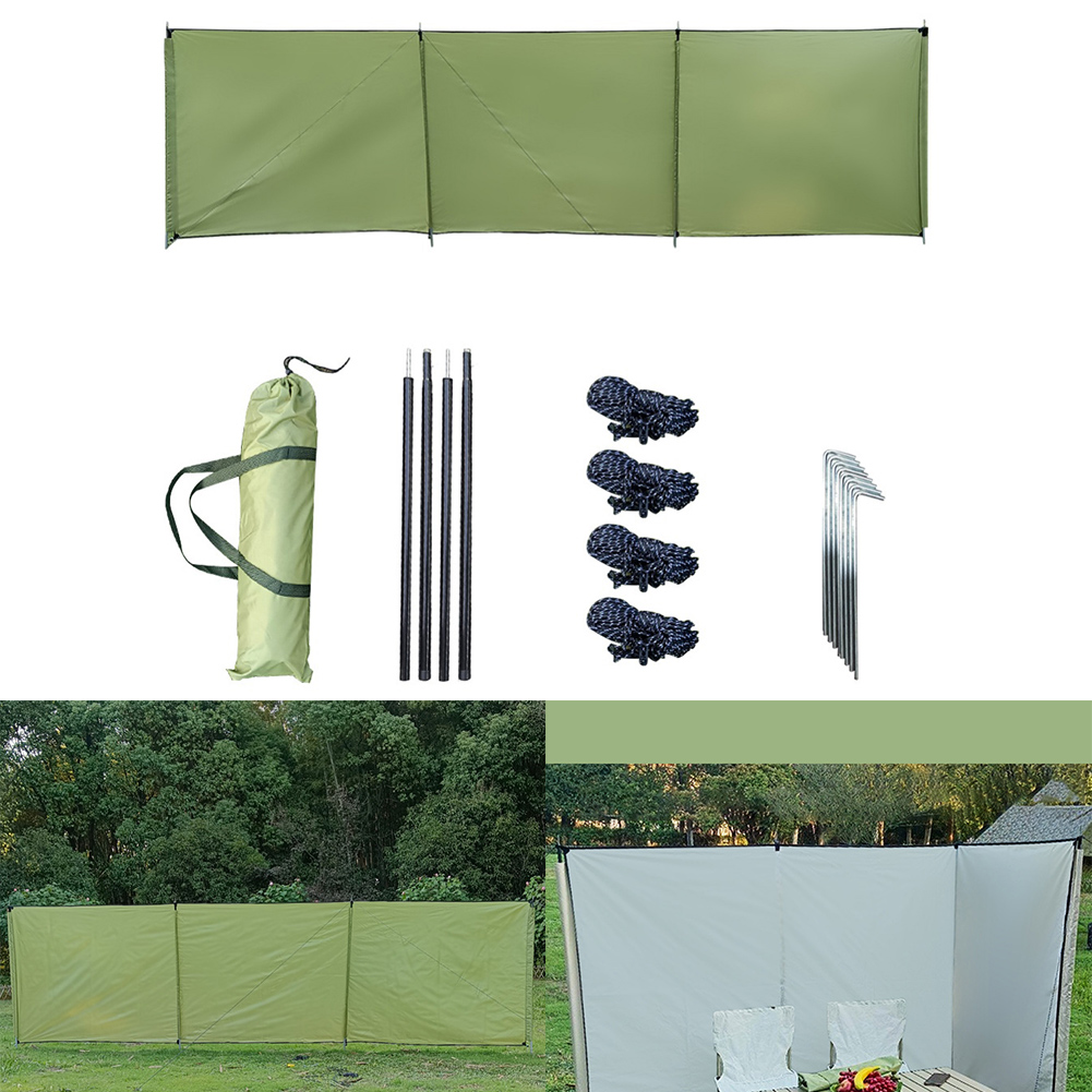 Extra-Large Oxford Cloth Campi - Camping Cooking Windscreen 评论和价格