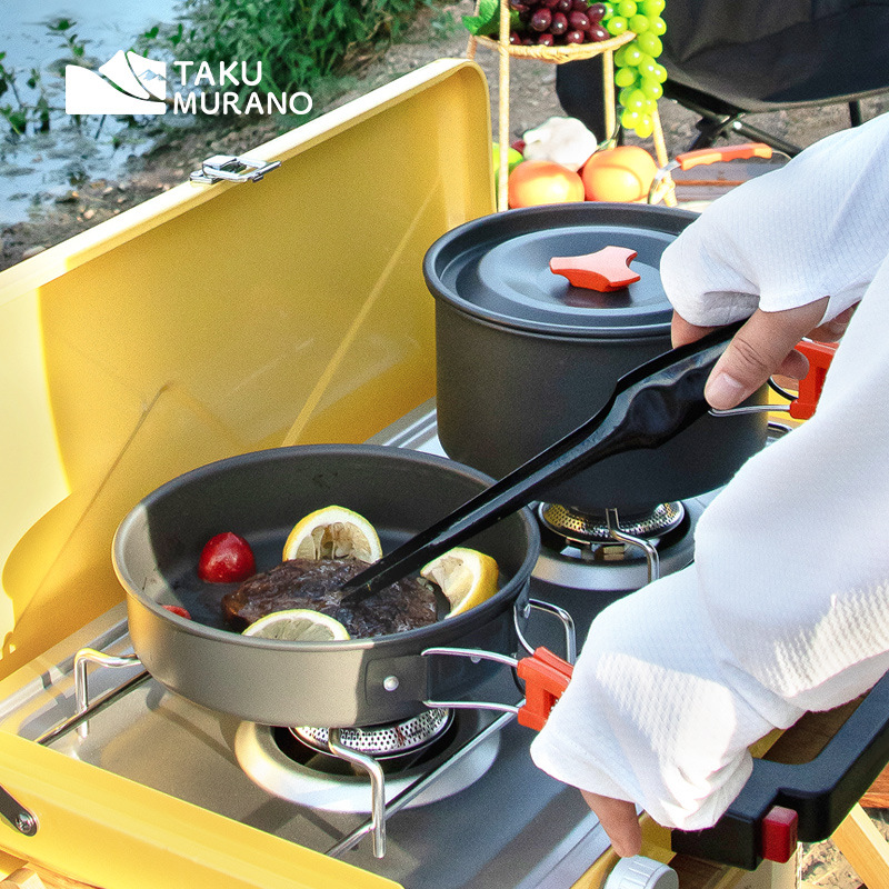 Camping Cookware Set Outdoor C - Camping Cooking Basket 评论和价格