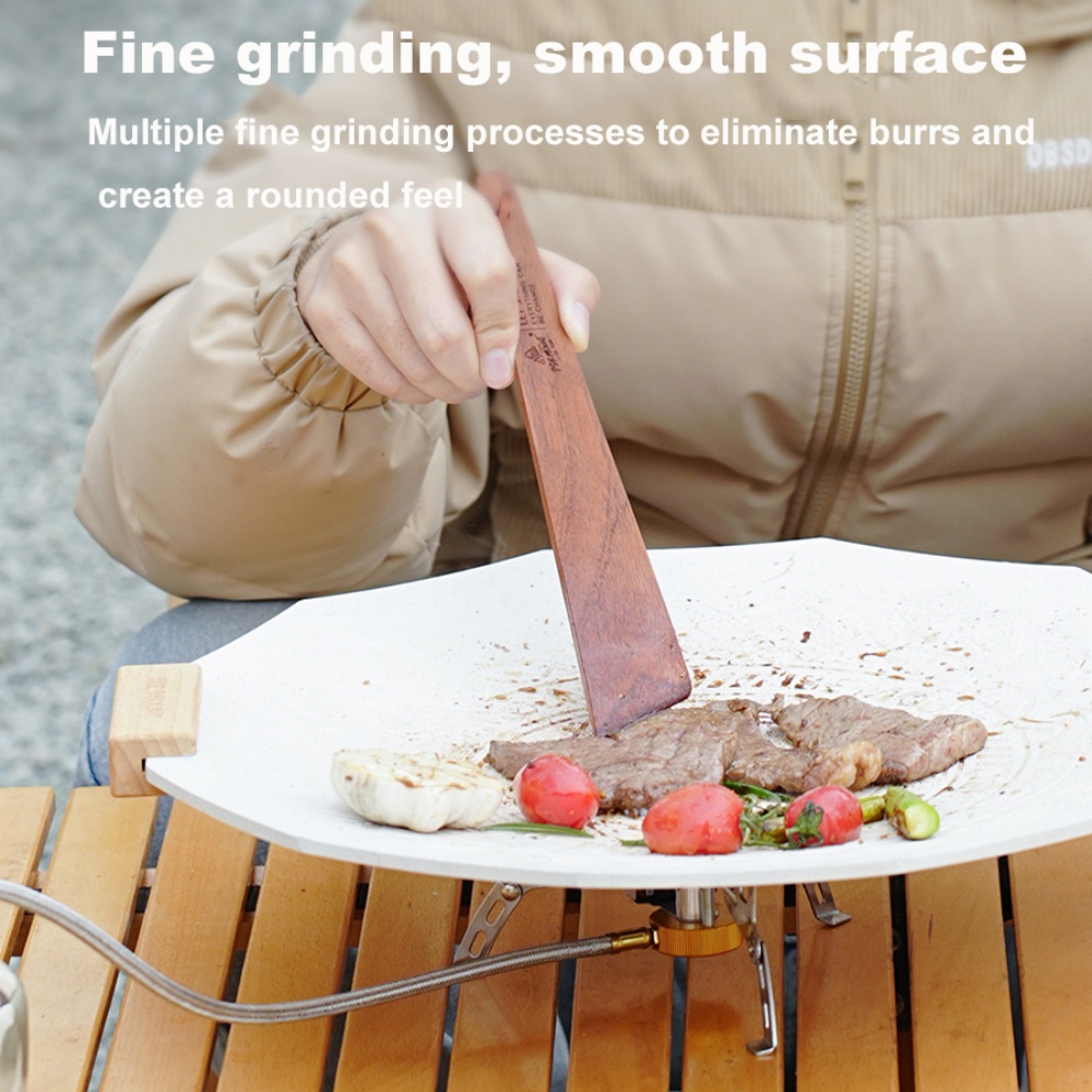 Outdoor Camping Wooden Spatula - Camping Cooking Windscreen 评论和价格