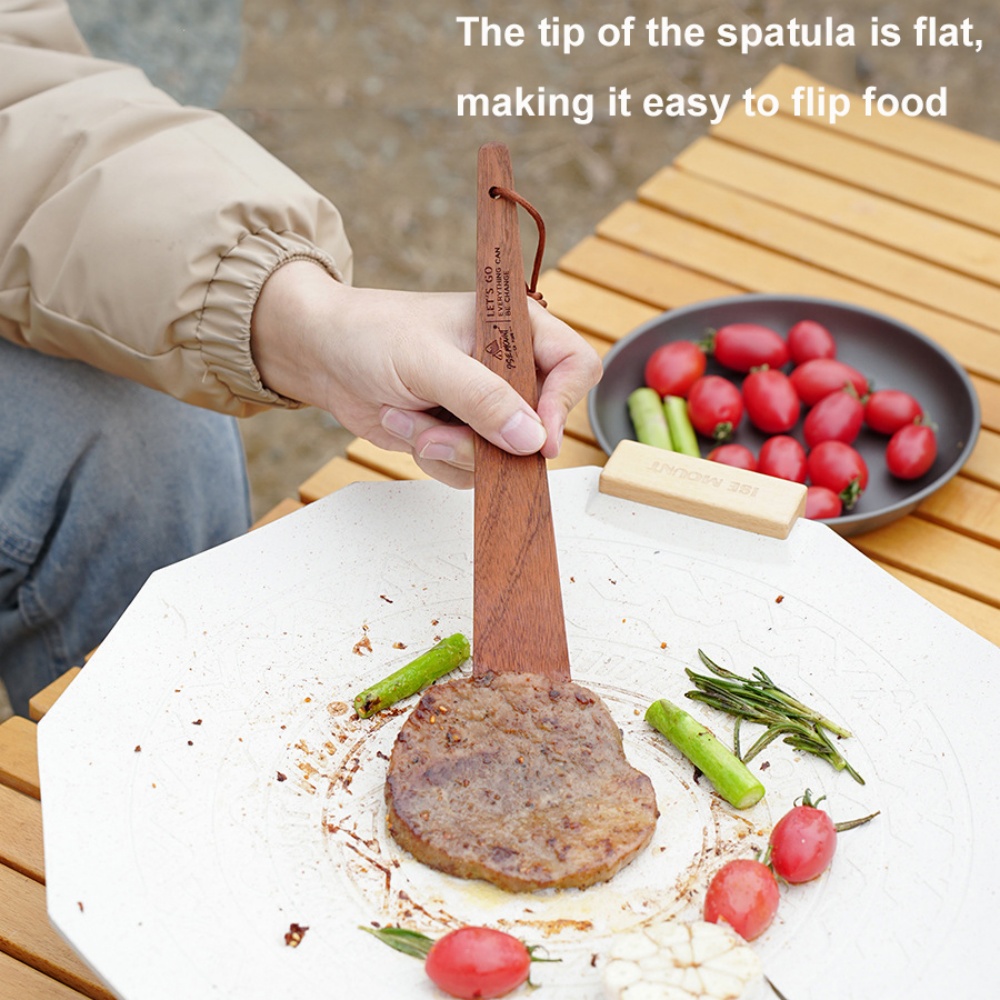 Outdoor Camping Wooden Spatula - Camping Cooking Windscreen 评论和价格