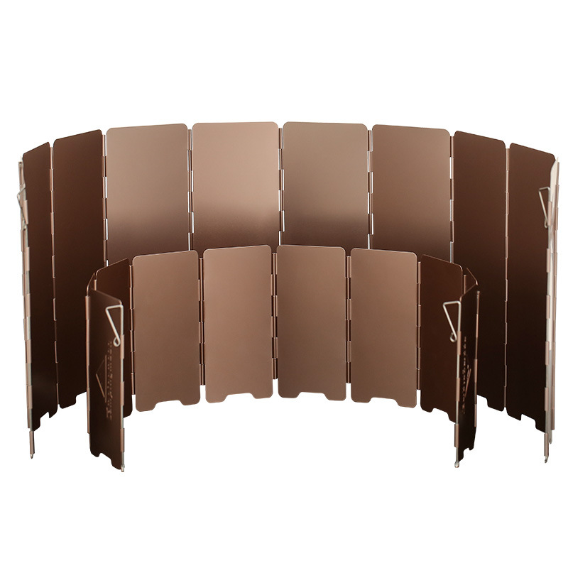10 Plates Bronze-coloured Fold - Camping Cooking Windscreen 评论和价格