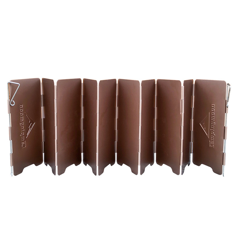 10 Plates Bronze-coloured Fold - Camping Cooking Windscreen 评论和价格
