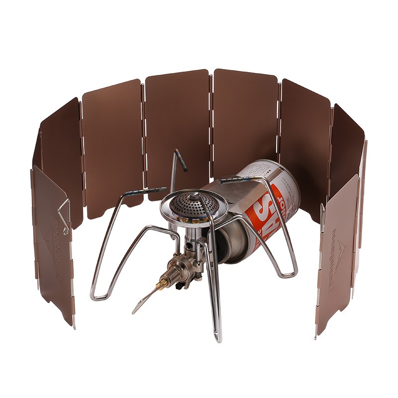 10 Plates Bronze-coloured Fold - Camping Cooking Windscreen 评论和价格