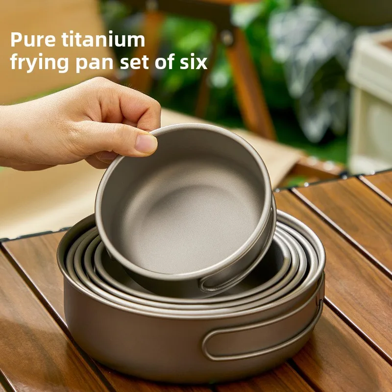 Titanium Outdoor Pot Set Picni - Camping Cooking Set Lightweight 评论和价格
