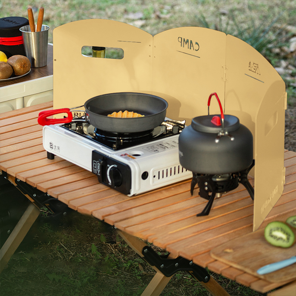 Foldable Camping Gas Stove Win - Camping Cooking Windscreen 评论和价格