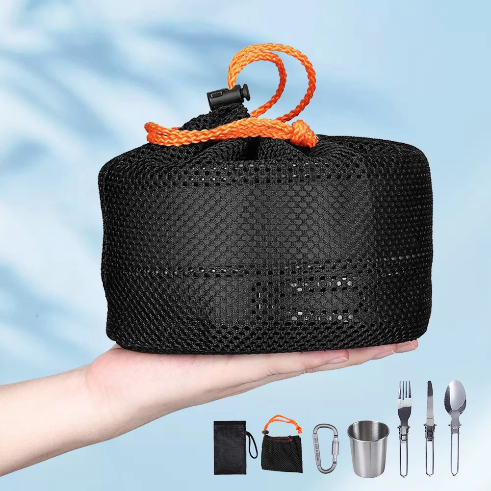 Camping Cookware Kit Kettle Po - Camping Cooking Set Lightweight 评论和价格