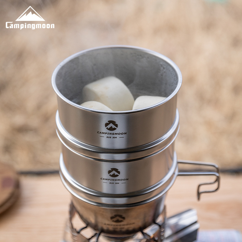 CAMPINGMOON 600ml Stainless St - Camping Cooking Meals 评论和价格